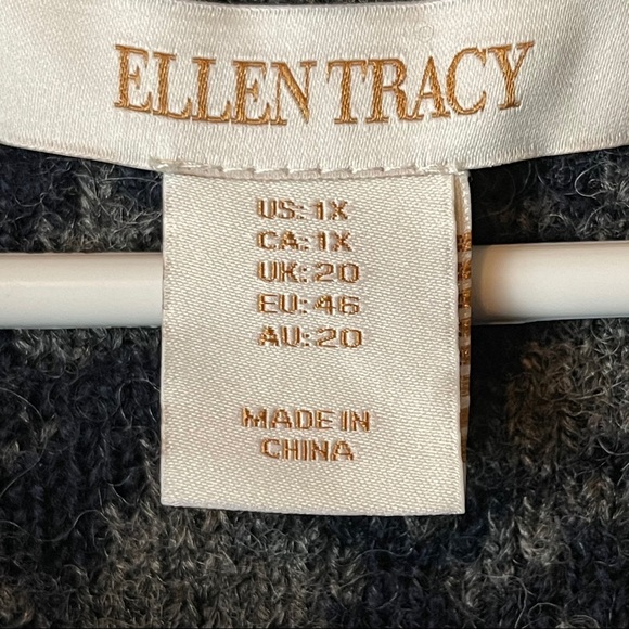 Ellen Tracy NWT Wool Blend Cardigan Wrap Sweater - Picture 3 of 10
